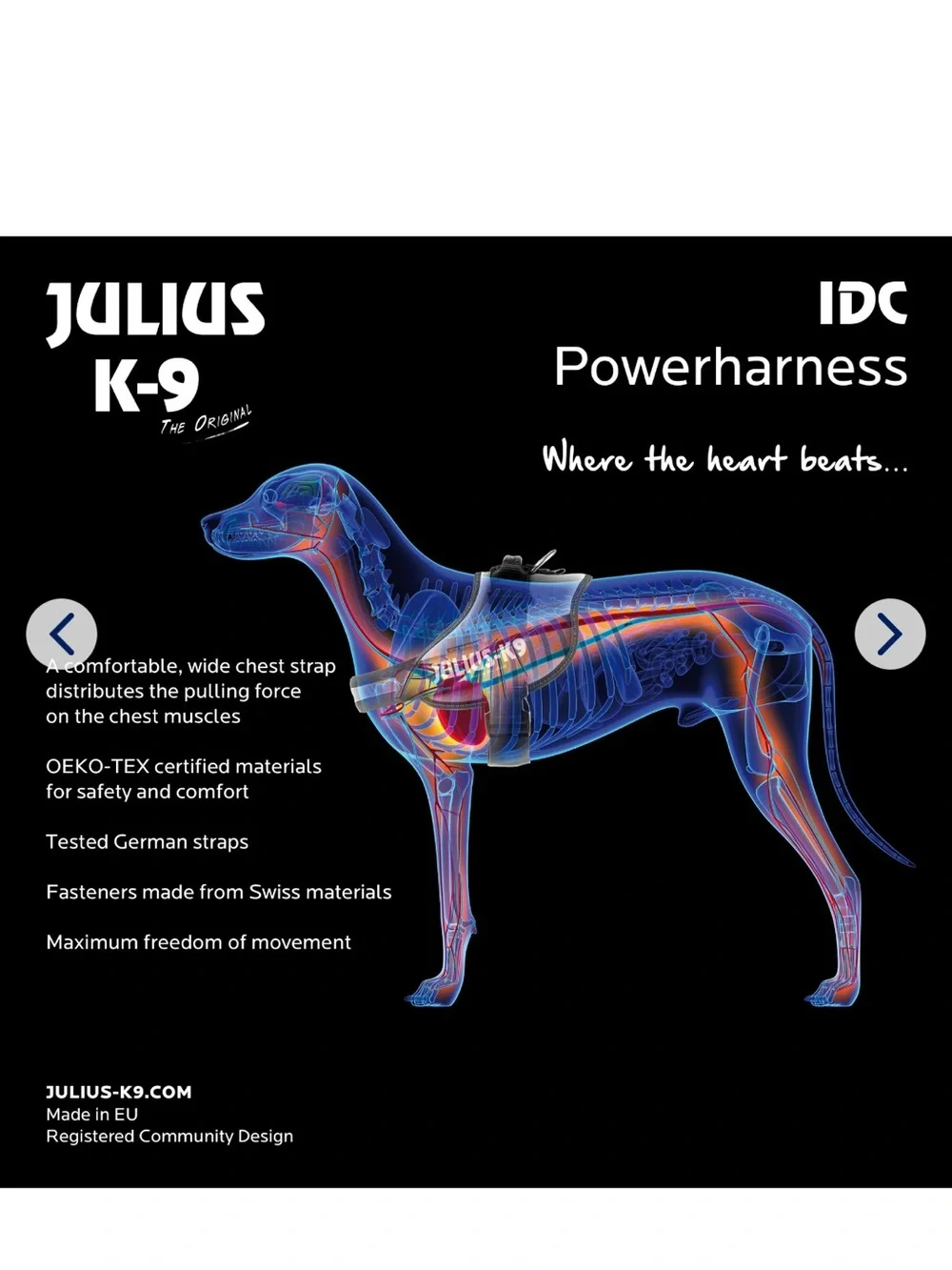Julius K9 Camo Dog Harness- size small (mini)